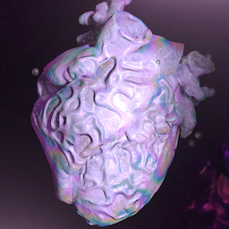 Neon Fluid Heart